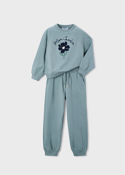 Φόρμα loose κέντημα - ΠΡΑΣΙΝΟ 3Y