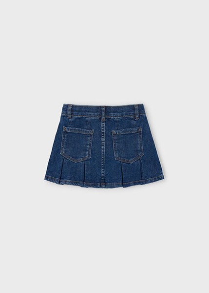 Φούστα τζιν πιέτες - ΤΖΙΝ ΣΚΟΥΡΟ 5Y