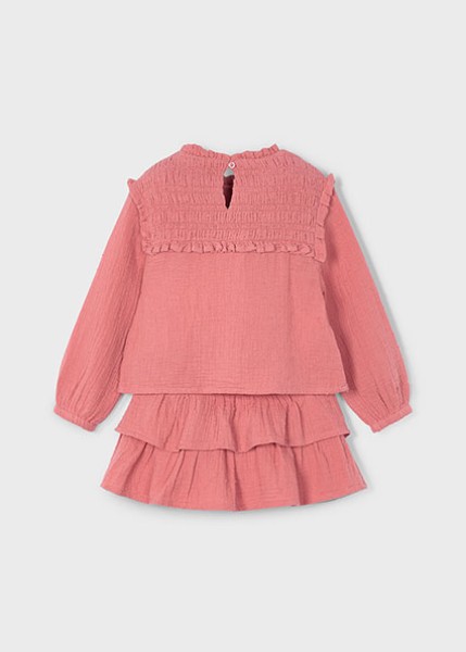 Σετ φούστα βαμβακερή πλουμετί - ΣΟΜΟΝ 2Y