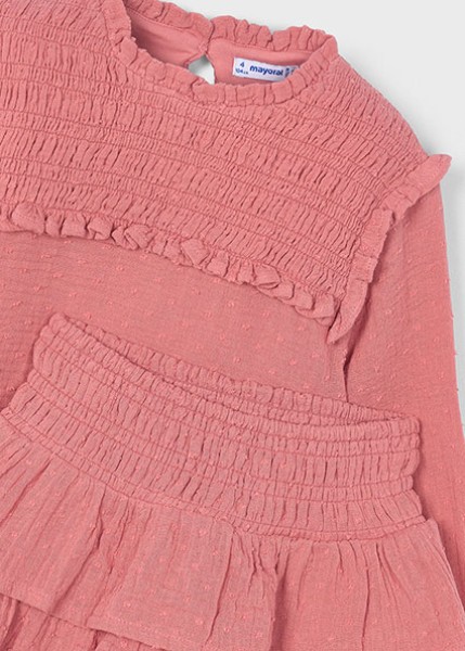 Σετ φούστα βαμβακερή πλουμετί - ΣΟΜΟΝ 2Y