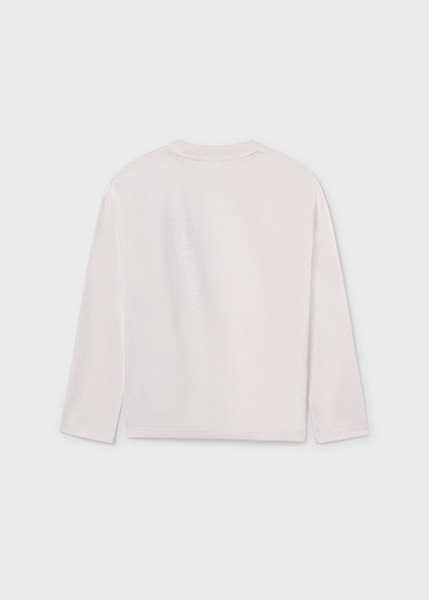 Μπλούζα μακρυμάνικη τσέπη - ΚΡΕΜ 10Y