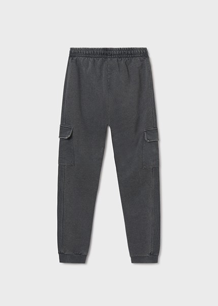 Παντελόνι μακό cargo - ΜΑΥΡΟ 10Y