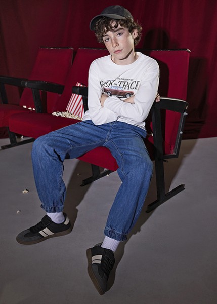 Παντελόνι denim cargo parachute - ΤΖΙΝ 18Y