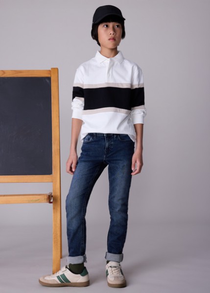 Παντελόνι soft denim - ΜΑΥΡΟ ΜΠΛΕ 16Y