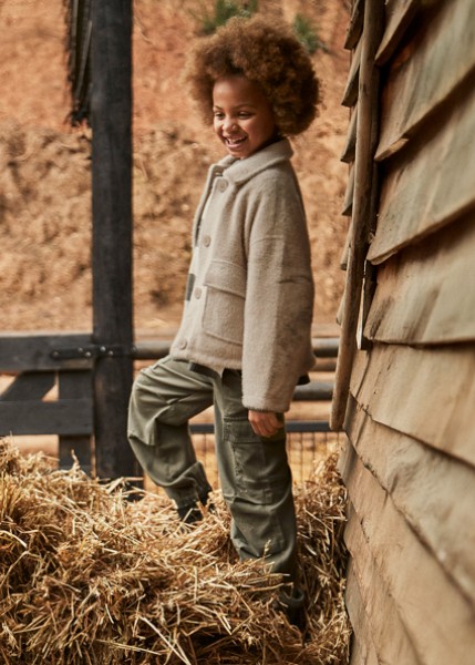 Παντελόνι μακρύ parachute - ΧAKI 16Y