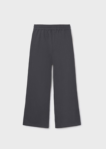 Παντελόνι μακρύ φούτερ wide leg - ΓΚΡΙ 12Y