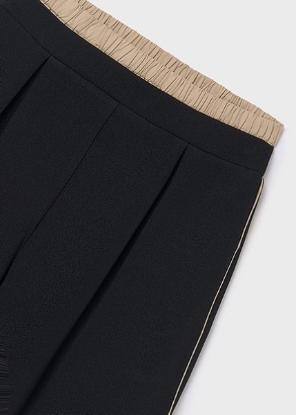 Παντελόνι μακρύ διπλή ζώνη - ΜΑΥΡΟ 12Y