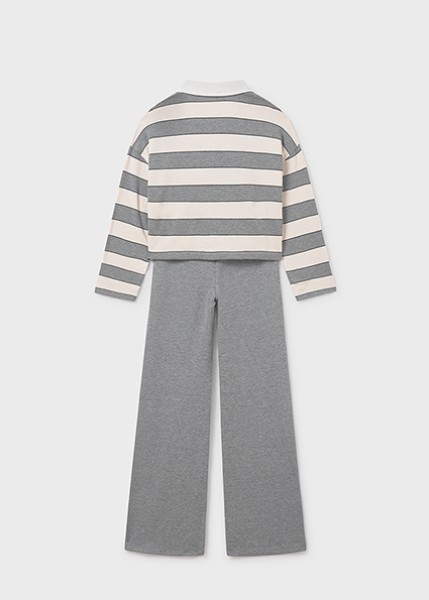 Σετ παντελόνι μακρύ πόλο - ΓΚΡΙ 12Y