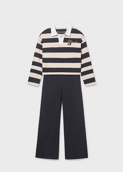 Σετ παντελόνι μακρύ πόλο - ΜΑΥΡΟ 10Y