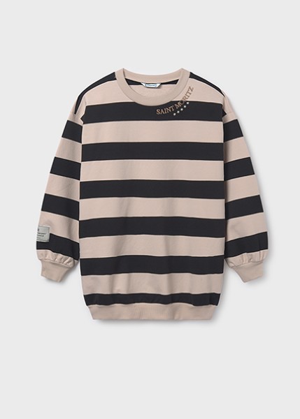 Φόρεμα ριγέ - ΜΑΥΡΟ 18Y