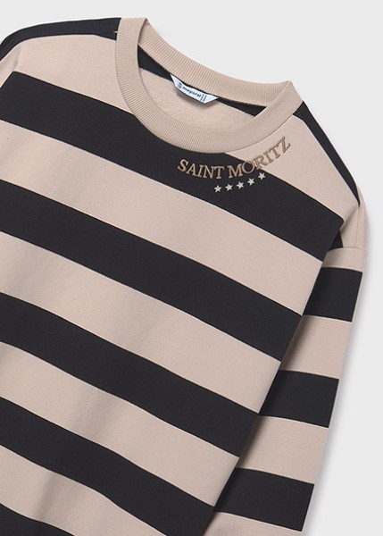 Φόρεμα ριγέ - ΜΑΥΡΟ 18Y