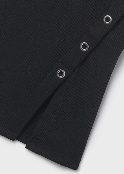 Φόρεμα midi κανάλε - ΜΑΥΡΟ 16Y