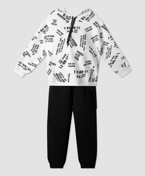 Σετ φόρμα εφηβική - ΛΕΥΚΟ MEDIUM