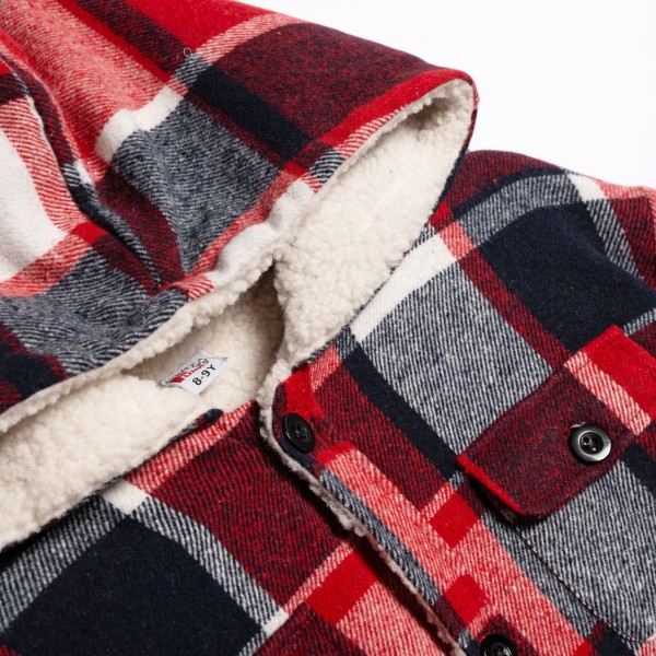 Πουκάμισο με κουκούλα - ΚΟΚΚΙΝΟ 8Y