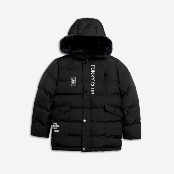 Τζάκετ με γούνα - ΜΑΥΡΟ 16Y