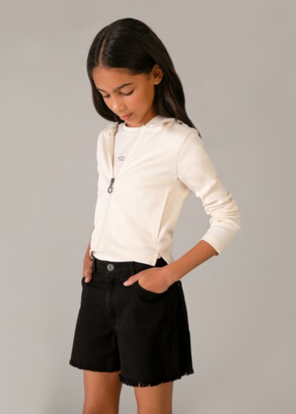 Σορτς καπαρτινέ βασικό - ΜΑΥΡΟ 10Y