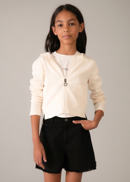 Σορτς καπαρτινέ βασικό - ΜΑΥΡΟ 10Y