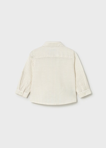 Πουκάμισο μακρυμάνικο λινό γιακάς - ΜΠΕΖ 12M