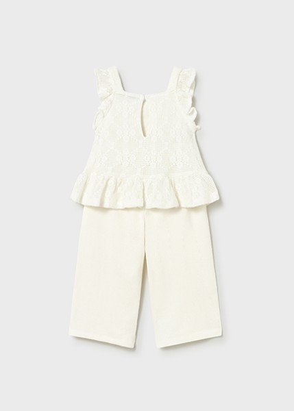 Σετ παντελόνι μακρύ συνδυασμένο - ΕΚΡΟΥ 12M