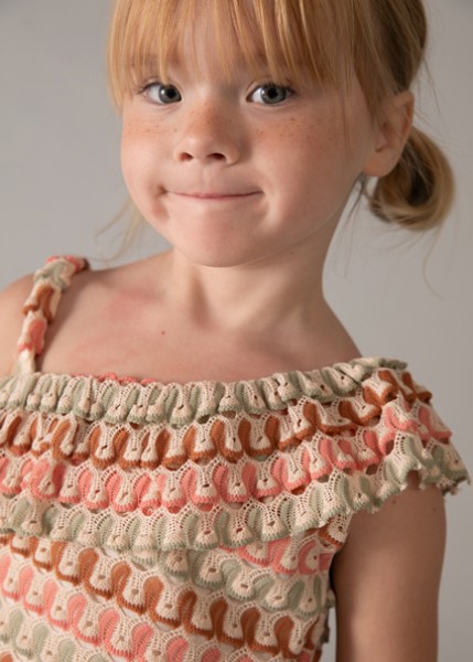 Σετ σορτς μακό φαντασία - ΜΑΝΤΑΡΙΝΙ 6Y