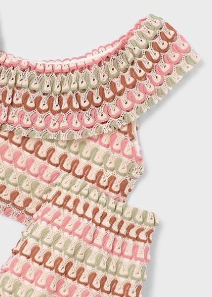 Σετ σορτς μακό φαντασία - ΜΑΝΤΑΡΙΝΙ 6Y