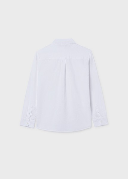 Πουκάμισο μακρυμάνικο γιακάς - ΛΕΥΚΟ 16Y