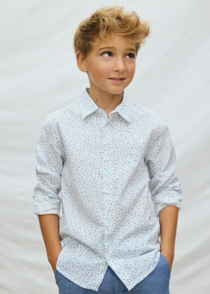 Πουκάμισο μακρυμάνικο γιακάς - ΣΙΕΛ 12Y