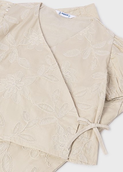 Σετ παντελόνι μακρύ κεντητό - ΜΠΕΖ 18Y