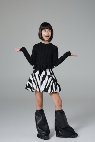 Μπλούζα διάταξη - ΜΑΥΡΟ 12Y