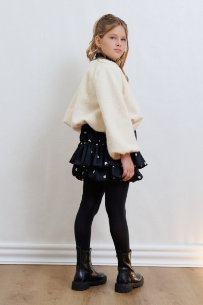 Φόρεμα καρδιά print - ΜΑΥΡΟ 11/12Y