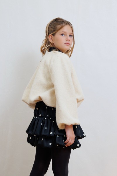 Φόρεμα καρδιά print - ΜΑΥΡΟ 11/12Y