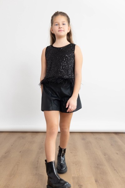 Σετ παγιέτα φτερά μαύρο - ΜΑΥΡΟ 11/12Y