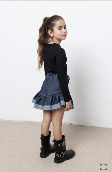 Φούστα denim με βολάν - ΤΖΙΝ 5/6Y