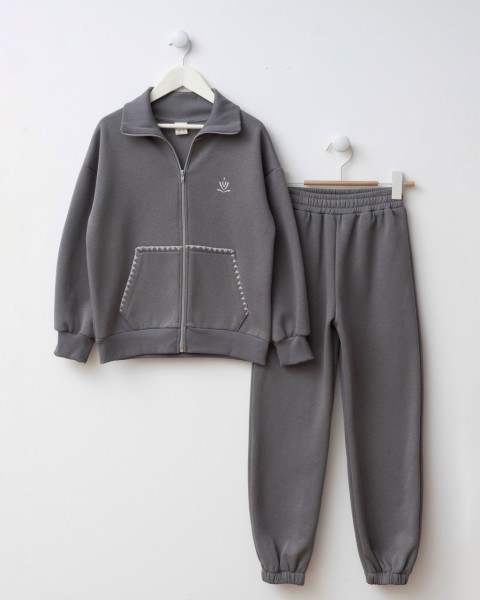 Σετ φόρμα με ζακέτα - ΑΝΘΡΑΚΙ 9Y