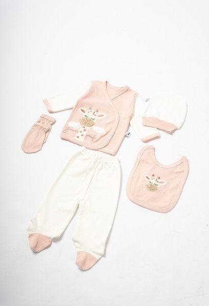 Σετ 5τμχ. βρεφικό - ΣΑΠΙΟ ΜΗΛΟ 0/3M