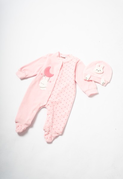 Ολόσωμο φορμάκι βελούδινο - ΡOZ 9/12M