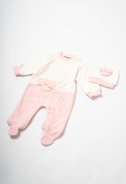 Ολόσωμο φορμάκι βελούδινο - ΡOZ 6/9M