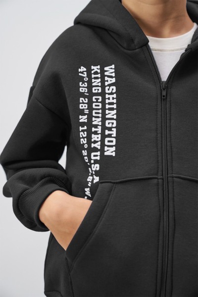 Σετ φόρμα με ζακέτα - ΜΑΥΡΟ 9Y