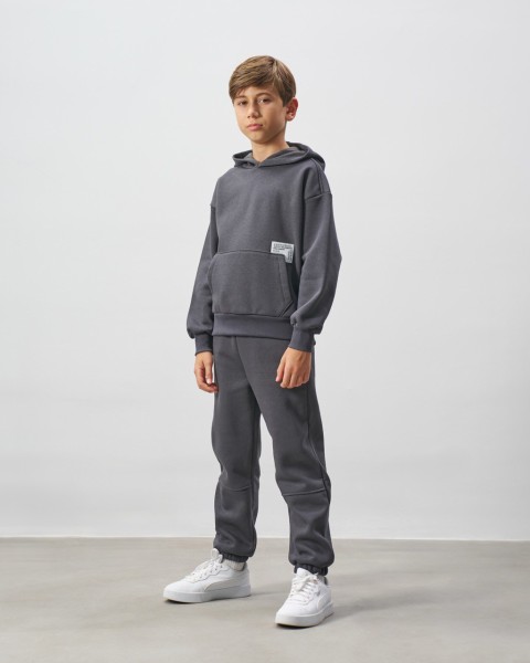 Σετ φόρμα με κουκούλα - ΑΝΘΡΑΚΙ 13Y