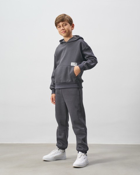 Σετ φόρμα με κουκούλα - ΑΝΘΡΑΚΙ 13Y