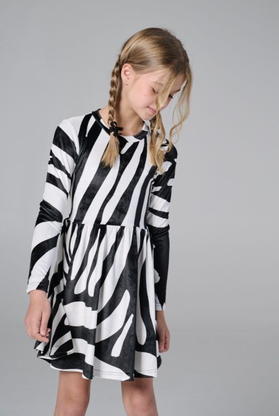 Φόρεμα βελούδο zebra - ΤΥΠΟΣ 10Y