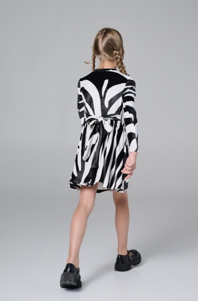 Φόρεμα βελούδο zebra - ΤΥΠΟΣ 10Y