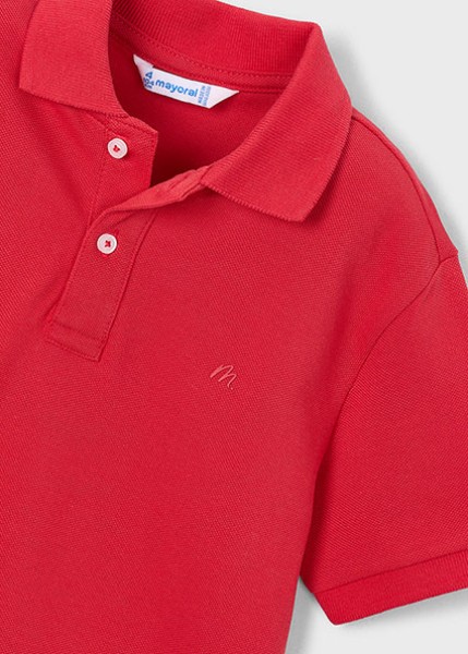 Πόλο κοντομάνικο βασικό - ΚΟΚΚΙΝΟ 7Y