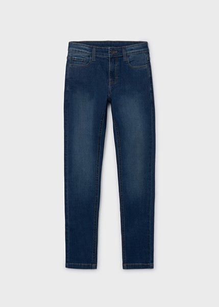 Παντελόνι τζιν slim fit βασικό - ΤΖΙΝ ΣΚΟΥΡΟ 14Y