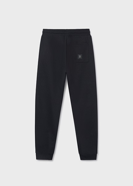 Παντελόνι φούτερ βασικό - ΜΑΥΡΟ 8Y