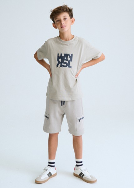 Μπλούζα κοντομάνικη βασική - ΚΑΦΕ 10Y