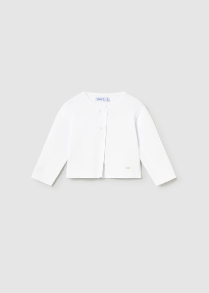 Ζακέτα πλεκτή μακριά - ΛΕΥΚΟ 12M