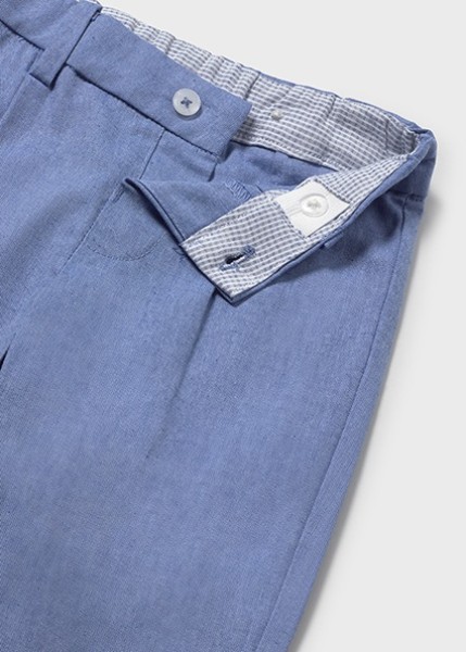 Παντελόνι λινό suiting - ΜΠΛΕ 9M