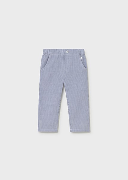 Παντελόνι seersucker - ΓΑΛΑΖΙΟ 3Y