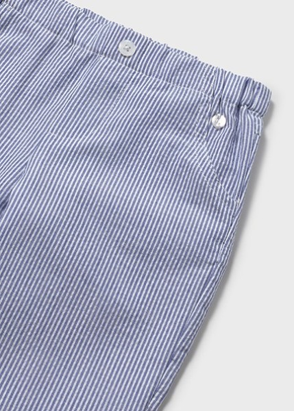 Παντελόνι seersucker - ΓΑΛΑΖΙΟ 3Y